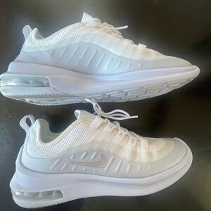 Nike White Mesh Athletic Sneakers with Air Cushion